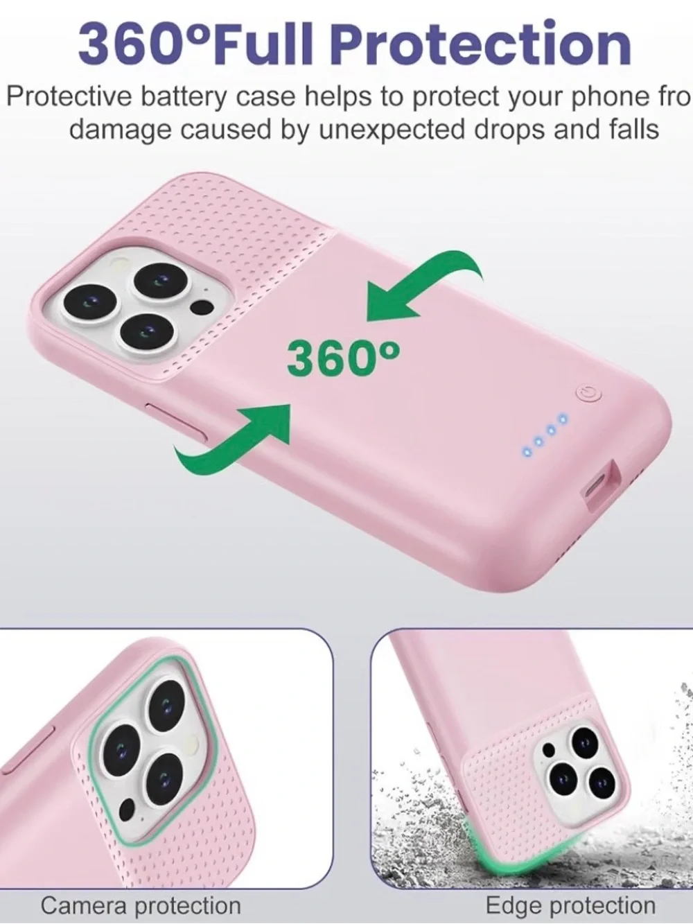 Battery Case for iPhone 13/13 Pro/14, 7500 mAh Smart Battery Case